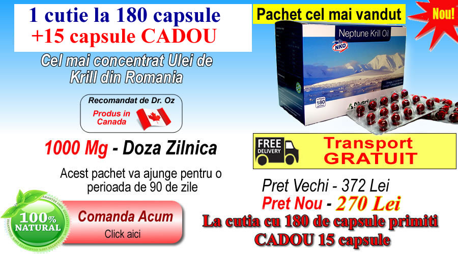 Dr. Oz recomanda Ulei de Krill