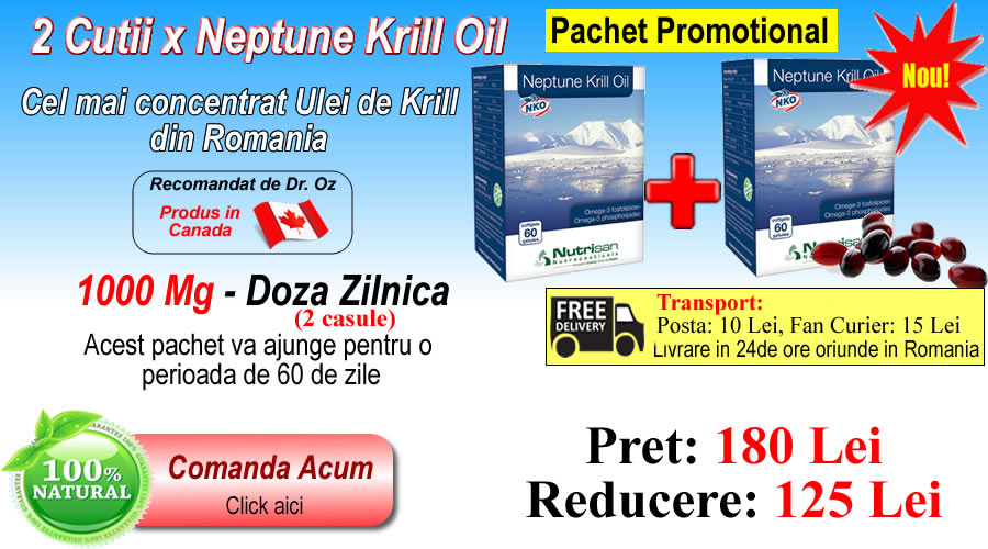 Comanda krill oil 1000mg, doza krill oil